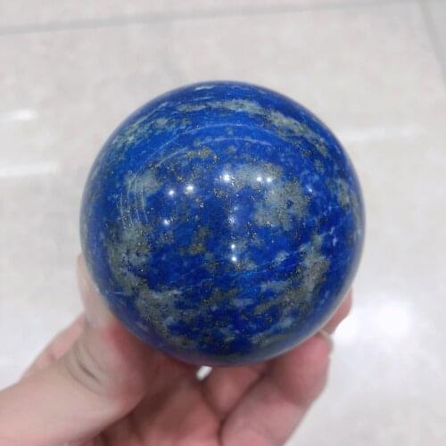 Natural Crystals Quartz Lapis Lasurite Sphere Energy Ball Reiki Stones Room Home Office Aquarium Decoration Accessories Gemstone