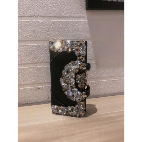 Luxury leather wallet womens long fashion snap multi-card rhinestone ladies wallet trend diamond wallet banquet clutch bag