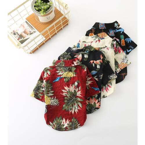 Pet Shirt Soft Cotton Summer Dog Clothes Vest Short Sleeve Cat Spring Sweatshirt Clothing Puppy Sportwear Cute Pet Clothing