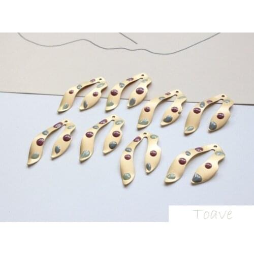 Oil Painting Alloy Earring Pendant DIY Material Accessories