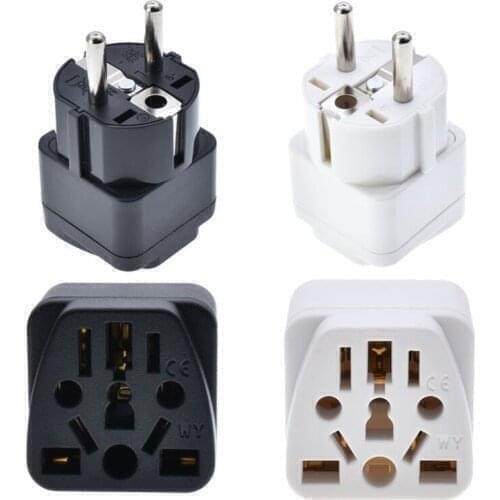 Schuko German Korean Isreali Travel Adapter Multi Outlet AC110~250V 16A