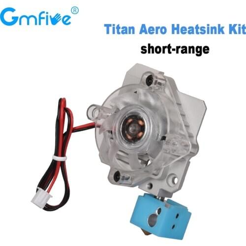 GmFive 3D Printer Parts Titan Aero HeatSink aluminum Cooling Block V6 Titan Extruder Short Range Hotend 1.75mm Radiator Upgrade