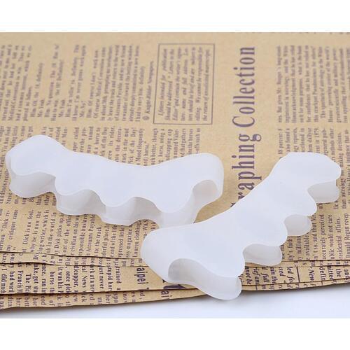 1Pair Toe Straighteners Gel Toe Separators Correctors Ha Relief Toe Valgus Yogis Athletes For Dancers For Bunions Treatment O1W6