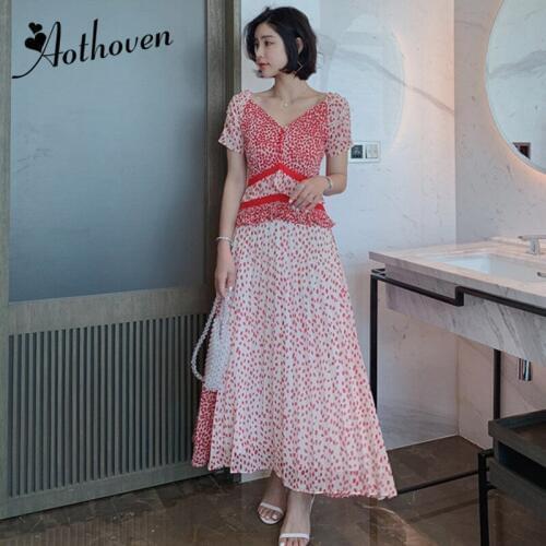 AOTHOVEN Summer Polka Dot Dresses