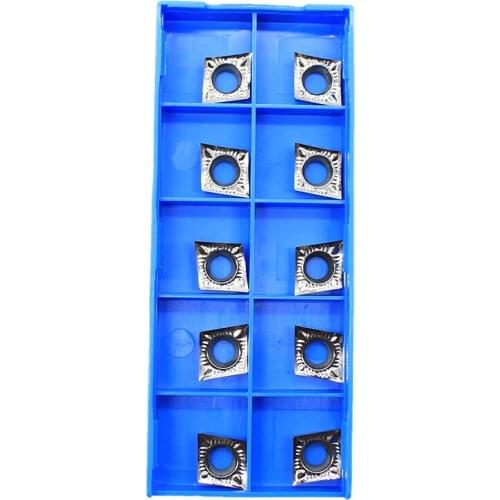 CCGT09T302 10pcs CCGT 09T302 AK H01 Aluminum cutter blade Insert Cutting Tool turning tool CNC Tools AL +TIN Alloy wood