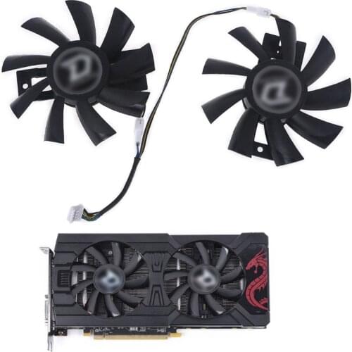 FDC10U12S9-C VGA Fan for Dataland RX470 570 Graphic Card Cooling 4Pin 12V 0.45A