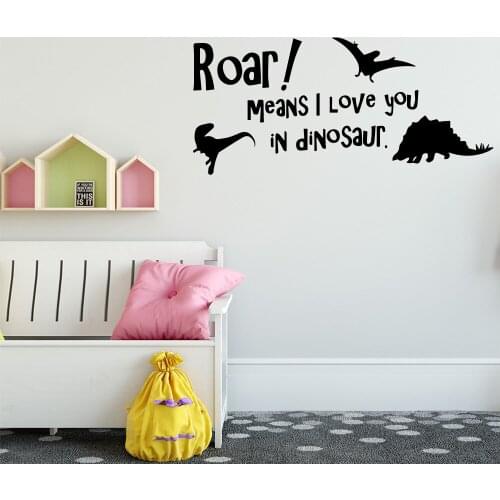 Artistic dinosaur Wall Stickers Home Decor Girls Bedroom StickerWall Stickers For Kids Rooms Art Decal