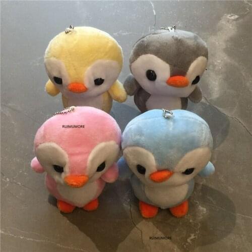 12CM Plush Penguin Toy , Kids Little Keychain Animal Stuffed Gift Doll With Keyring