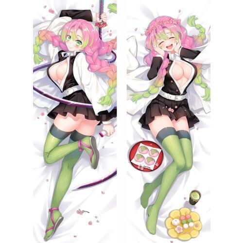 Demon Slayer: Kimetsu no Yaiba Kanroji Mitsuri Cosplay Dakimakura Pillow Case Hugging Body