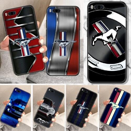 Cool mustang car Phone Case For Xiaomi Mi Note 8 9 10 11 9T 10T A3 Lite Pro Ultra black 3D waterproof silicone cover pretty