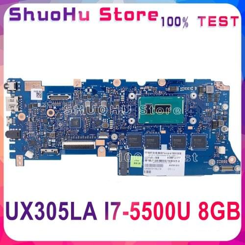 KEFU UX305LA Laptop Motherboard For ASUS UX305 UX305L U305L Motherboard 100% Work Original 4G/8G RAM I7-5500U CPU