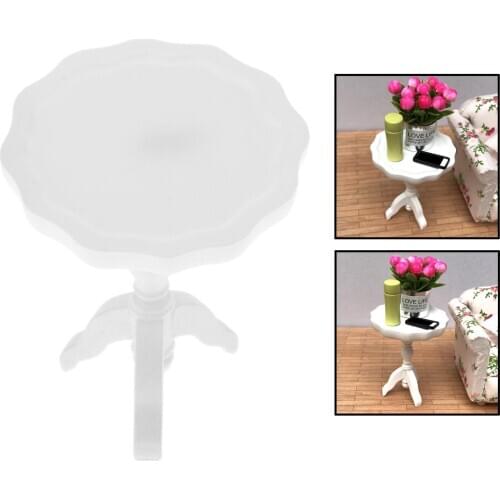 1/12 Dollhouse Furniture Room Coffee Table Miniatures Model Living Room Lamp Table Doll House Furniture Accessories