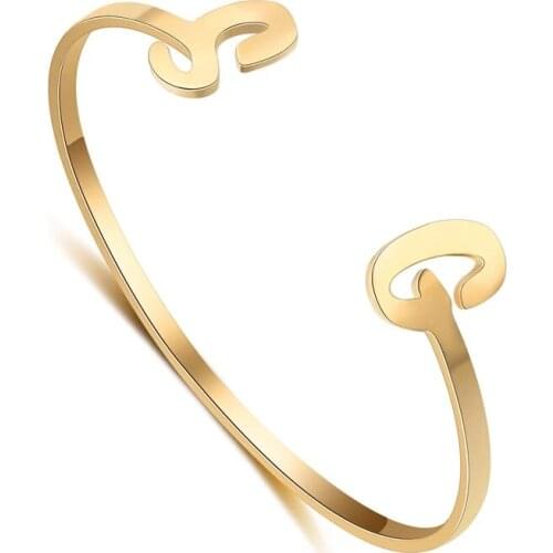 Trendy Custom Two Initals Name Cuff Bangle Women Fashion Jewelry Personalized Handmade Name Plated Cuff Bangle Bridesmaid Gift