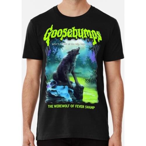 Men Shirt R L Stine Goosebumps Nightmare Halloween Werewolf Fever Swamp Women tshirt
