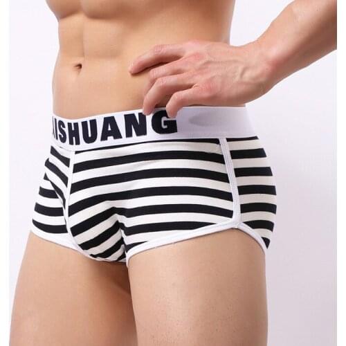 Manufacturer mens boxers cotton sweat-absorbing boxers between waistband cotton mens underwear