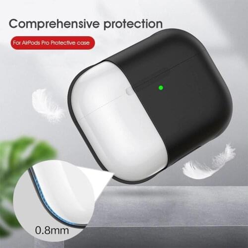 TPU Soft Silicone Protective Cover Case for Airpods Pro Protect Surfaces From Scratches Dust and Fingerprints