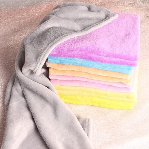 Hot sale Coral Velvet Soft Warm Blanket Autumn Winter Bedspread Sofa Solid Color Blanket High quality Gifts Flannel Blankets