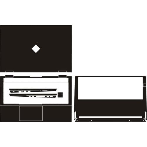 Laptop Carbon Fiber Vinyl Skin Sticker Cover For HP OMEN 15-ek0011nw ek0002nw ek0277ng ek0023nw ek0247ng ek0010ns ek0000