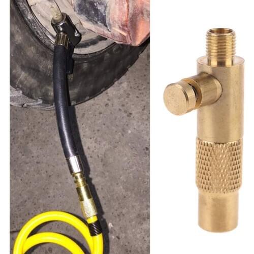 Car Tire Inflator Standard Fine Thread Air Compressor Pump Connector w Deflation
