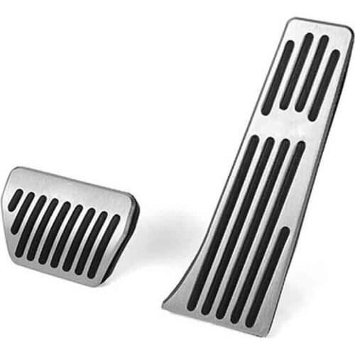 NEW-2 Pcs for -BMW 5 6 7 Series X3 X4 F25 F26 Z4 E85 F07 Gas Fuel Brake Footrest Pedal Plate Pad