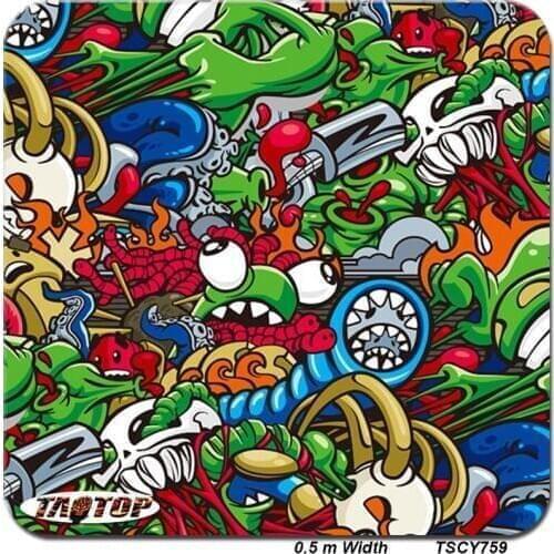 ITAATOP 759 New 0.5m *10m cartoon popular colorful design PVA film Water Transfer Printing Film hydro graphics film