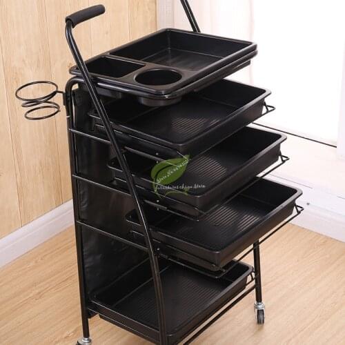 Portable Large Hairdressing Cart Hair Salon Stroller Hairdressing Tool Beauty Cart Barber Shop Stroller Hairdressing Bar Table
