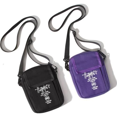 Men Sling Bag Mini Crossbody Bag Fashion Phone Purse Breast Shoulder Bags Boy Canvas Messenger 030261