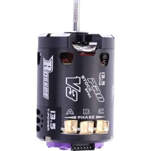 SURPASS HOBBY V3 540 13.5T Sensored SPEC RC Brushless Motor for 1/10 RC Racing Car Truck RC Car Parts Accessories Purple black