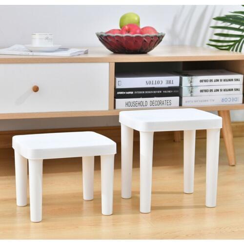 Stool Plastic Stool Bench Home ChildrenS Stool Thickened Cartoon Non-Slip Step Rubber Stool Foot Baby Low Stool