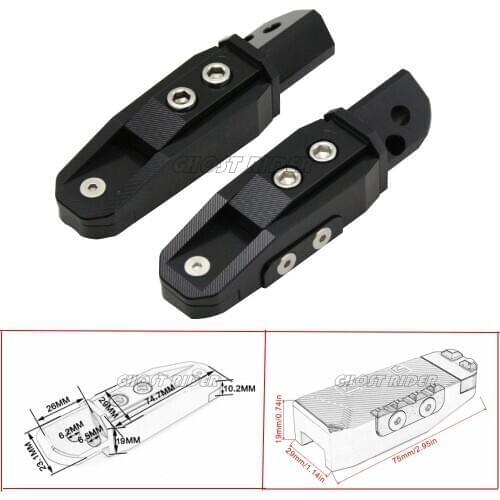 Universal motorcycle CNC rear foot pedal fit For SUZUKI GSF650 GSF1250 GSF650 1250 07-13 GSR600 GSR750 GSR 600 750 06-13