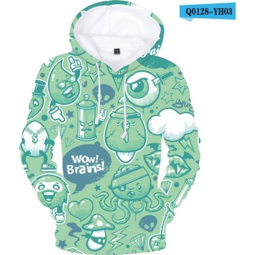 Outwear Merk Designer 2 Tot 12 Jaar Kinderen Hoodies Graffiti Sweatshirt Jongens Meisjes Hoodies Mooie Sweatshirt Kind Tees