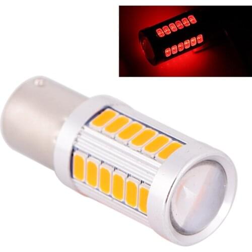 1pc 1156 BA15S P21W 33 Led 5630 5730 Smd Car Tail Bulb Brake Lights Auto Reverse Lamp Daytime Running Light Red White Yellow