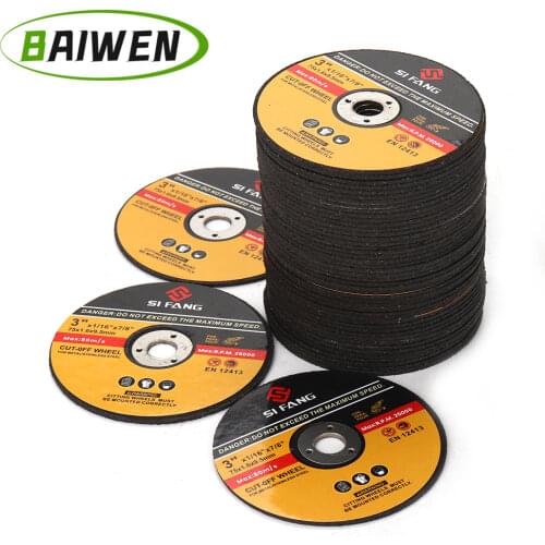 3 Inch Metal Cutting Blades Circular Grinding Disc 75x9.5x1.6mm Resin Fiber Cut Off Wheels for Angle Grinder Accessories 5-50pcs