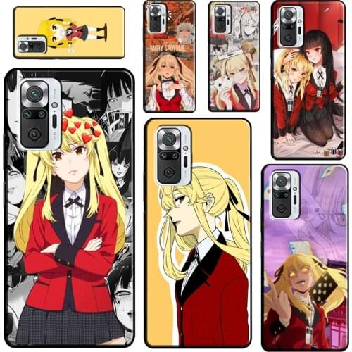 Mary saotome Kakegurui Anime For Xiaomi Redmi Note 10 9 Pro 8T 9S Note 7 8 Pro Case For Redmi 9 7A 8A 9A 9C 9T Cover