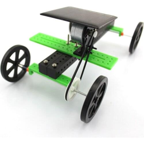 Kids Creative DIY Solar Energy Science Experiment Puzzle Assembling Kit Fashion Mini Toy Car Physics Teaching Resources