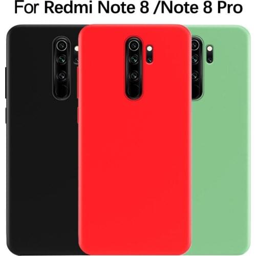 For Redmi Note 8 Pro Case Liquid Silicone Full Protection Shockproof Soft Back Cover for Xiaomi Redmi Note 8 7 Pro 7A 8A Case