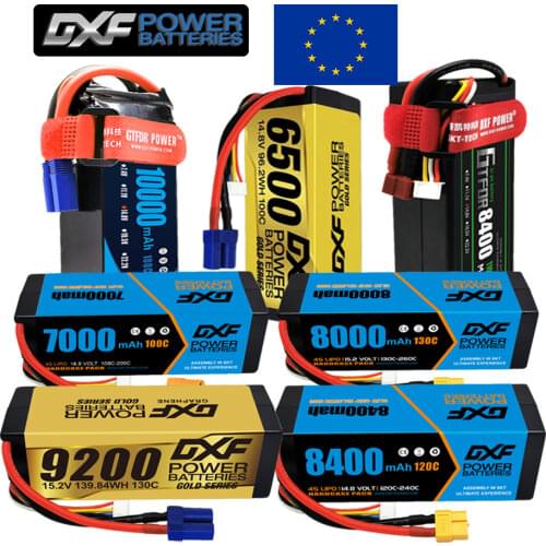 2PCS VARCS 4S 14.8V 15.2V 6300mAh 6800mAh 7000mAh 7500mAh 8000mAh 130C 260C 120C 240C 140C 280C for Rc 1/8 1/10 Buggy Truggy Car