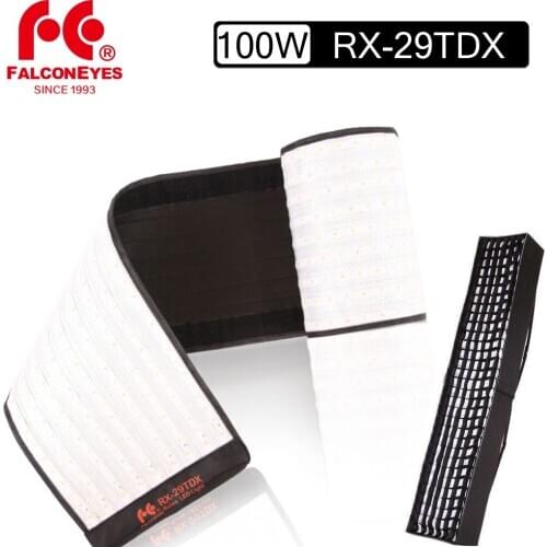 Falcon Eyes RX-29TDX Portable 100W Waterproof Flexible Studio Light Lamp 504pcs with Softbox For Video Youtube