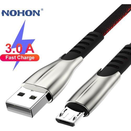1M 2M 3M Data Micro USB Charger Android Cable for Samsung galaxy S5 S6 S7 J5 J7 Huawei Xiaomi Redmi 3A Fast Charging Long Wire