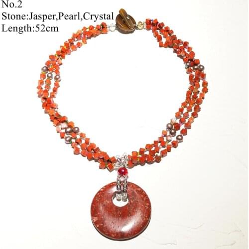 LiiJi Unique Women Necklace Jaspers Agates Jades Short Necklace Only 1PCS each stock Jewelry for Women