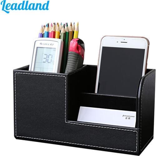 Multi-Function Office Supplies Desk Organizer Stationery Holder Marble Pen Pencil Holder Pot Small Storage Boxes Case Container