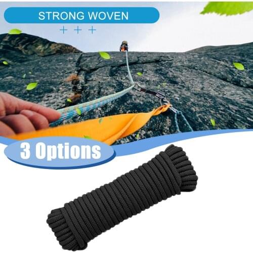 10/20m Dia.8mm Paracord For Survival Parachute Cord Lanyard Camping Climbing Camping Rope Hiking Clothesline Accessories #J2P