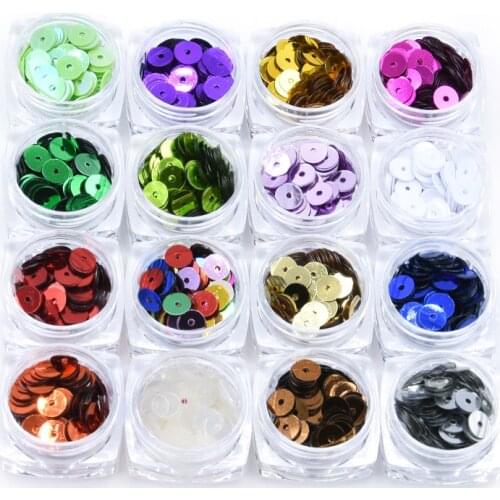 2000Pcs Paillette 4mm Flat Round PVC Loose Sequins Sewing Craft Wedding Decoration Clothes Garment Dress Shoe Caps DIY Accessory