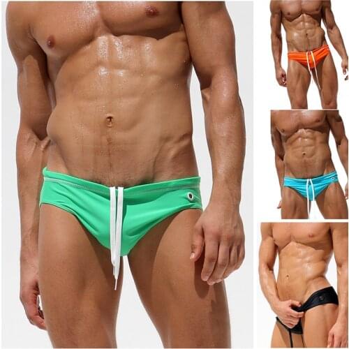 Low Waist Sexy Swimwear Men Bikini Swim Trunks Sexy Men Swimmwear Sexi Swimsuit Men Swim Shorts MenTrunks Mens Swim Brief
