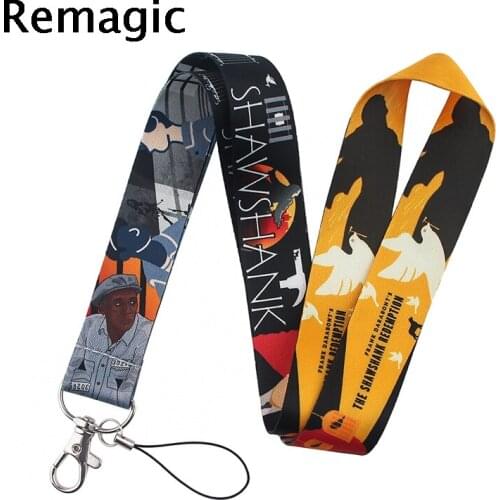 20pcs The Shawshank Redemption Lanyard for Key Phone Cool Neck Strap Lanyard for Camera Whistle ID Badge Cute webbing ribbons