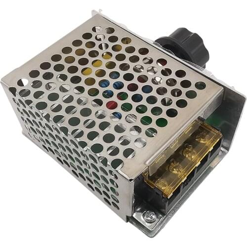 1Piece 4000W SCR Voltage Regulators 220V AC Motor Speed Controller Governor Thermostat Electronic Adjust Volt Stabilizer Module