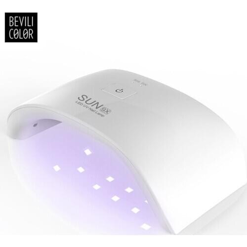 BEVILI COLOR 24W UV Light Nail Dryer Led Lamps Nail For Gel Polish Curing Double Power Nail Art Tools Sun9x