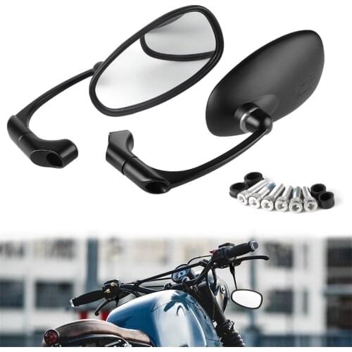 Universial Motorcycle Rearview Mirrors Motorbike 8mm 10mm Black Side Mirrors for Honda for Suzuki for Yamaha for Kawasaki