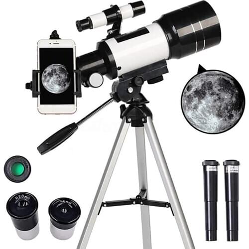 Zoom Refraction Astronomical Telescope With Portable Tripod Sky Moon Monocular Telescopio Space Observation Scope Outdoor