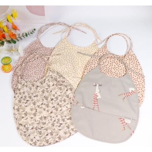 1pc New Baby Bib PU Adjustable Saliva Towel Newborn Cute Bandana Eating Bib Waterproof Dinosaur Forest Scarf For Boys And Girls